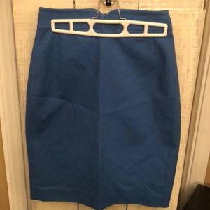 Beautiful blue semi pencil skirt